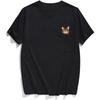 Mens Pocket Cat T Shirt Funny Printed Peeking Pet Kitten Animal Tee for Guys Gift