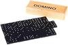 Kisangel 2 Sets Black Wooden Dominoes with Storage Box, Kids Educational Toys for Creativity, Table Game