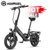 HillMiles Mile 1 Compact Folding Electric Bike 250W 36V10.4Ah, 14" Tire & Disc Brakes Pedelec for Urban Commuting & Daily Travel