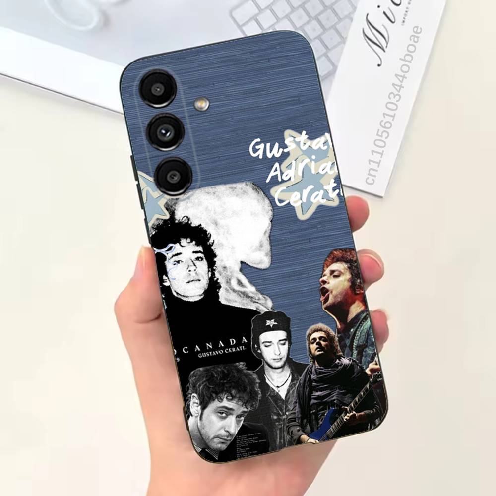 Singer G-Gustavo Cerati Phone Case For Samsung S25,24,21,22,23,20,S30,Ultra,Plus,Fe,Lite,Note,5G Black Cover