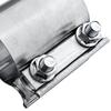1PC Heavy-Duty Exhaust Pipe Clamp Durable Car Exhaust System Repair Thickened And Reinforced Stainless Steel Clamp 50MM
