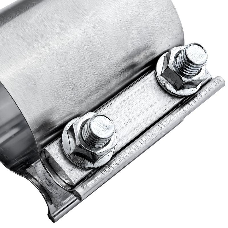 1PC Heavy-Duty Exhaust Pipe Clamp Durable Car Exhaust System Repair Thickened And Reinforced Stainless Steel Clamp 50MM