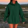 Sudadera con capucha de felpa para mujer, de manga larga, de gran tamaño, con hombros caídos y para otoño