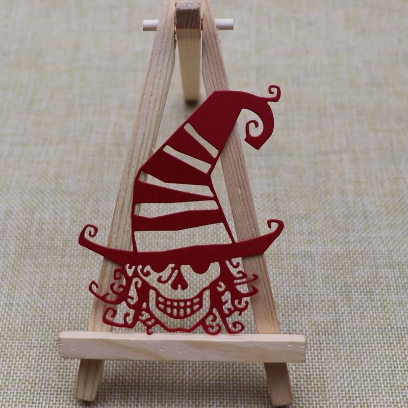 Klaun Čarodějnický klobouk Kovové řezací šablony Scrapbooking Forma Šablona Ručně vyráběné řemesla Embosovací vyřezávací šablona