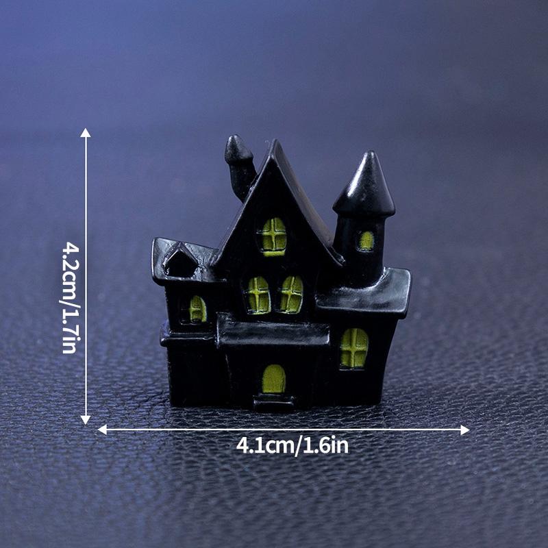 Halloween Decorations Skull Bat Mini Figurines Ornament Desktop Landscape Figurine Decoration