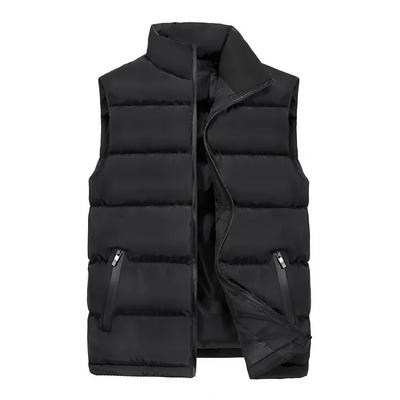Men's Cotton Vest Jackets Warm Large Size Cotton Overcoat for Male Vest Jacket Outer Wear Clothing Garment