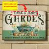 Custom Aluminum Garden Sign Metal Wall Art Personalized Decorative