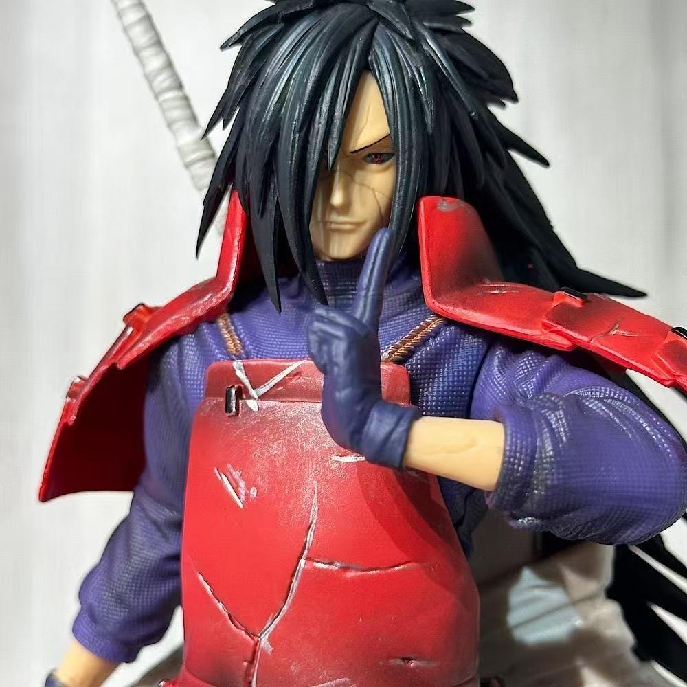28cm Naruto Anime Figure Uchiha Madara Shippuuden GK Action Figurine PVC Manga Statue Collection Ornament Model Playthings Present