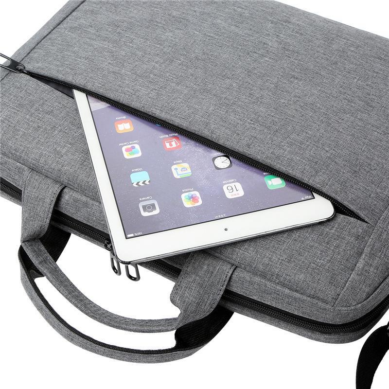 Men's Business Laptop Briefcase & Shoulder Bag, Customizable Logo, Fits 14/15 inch Computers