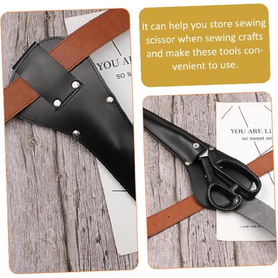 Leather Tooling Leather Protector Leather Pu Sewing Bag Shear Craft Case Scissor Covers Scissor Leather Scissor Covers Tool Cover Storage Cover