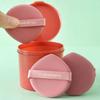 7PCS/Set Double Side Cosmetic Puff Set Water Drop/Round With Storage Box Makeup Sponge Soft Powder Puff Evenly Applies Makeup