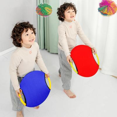 Children Adult Outdoor Interactive Collaboration Game Parent Child Party Elastic Disc Paddle Ball Fun Game Throwing Training Toy