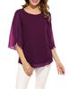 Women's and Girls Georgette Top Wine