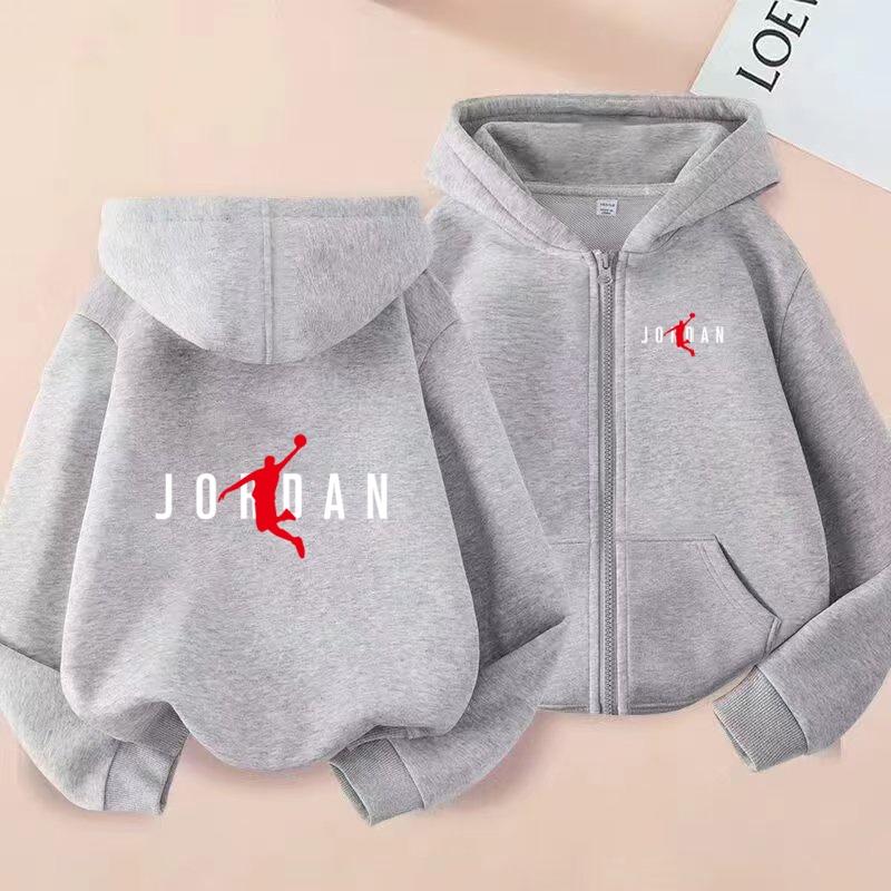 Hot-selling Basketball Star Print Kids Charming Clothes Zipper Style Hoodie Girls Boy 3-12 Years Leisure Fashion Sweatshirt Coat