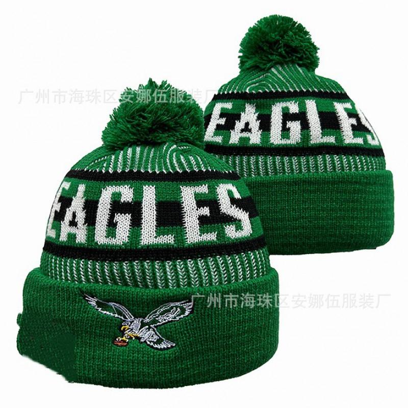 Winter Knit Beanie Team Sports Fans - Warm Wool Blend Cap Eagles 2025 One Size No Brim