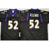 Rugby Jersey Baltimore Ravens 52 Vintage Style Mens Sportswear Lightweight Cotton Blend Team Fan Apparel