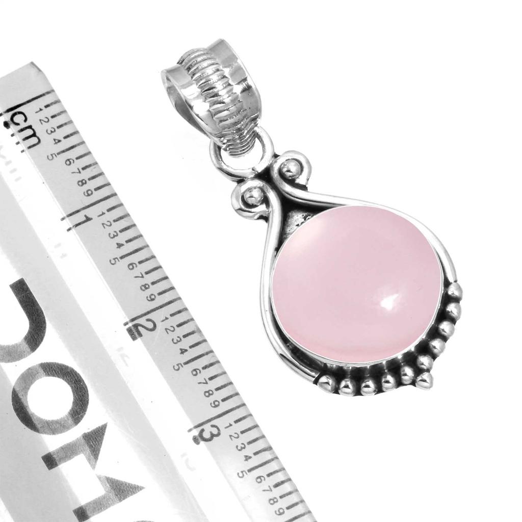 925 Sterling Silver Pendant Women Gemstone Handmade Jewelry Easter Gift Malachite Moonstone Rose Quartz Red Stone Smoky Topaz Tiger Eye Vintage