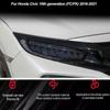 PPFCar Headlight Protective Film Front Light Transparent Smoked Black TPU Sticker for Honda Civic 10th Gen 2016- Accessories