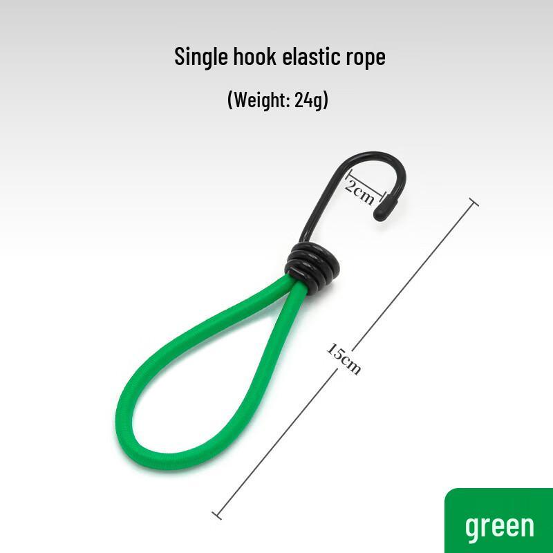 ZISIZ Outdoor Camping Elastic Bungee Cords with Hooks
