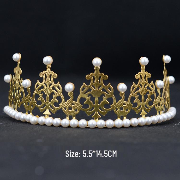 Prinzessin Spitzen Tiara Stirnband: Brautkrone Baby-Stil zur Geburtstagstortendekoration