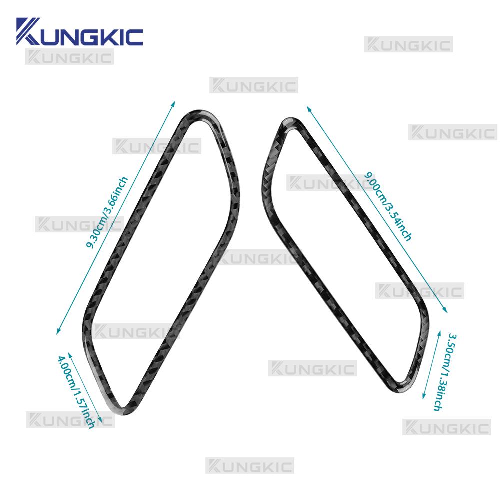 Car Air Outlet side of Instrument Trim For SEAT Ateca 5F 2016-2025 For Cupra Ateca 5F 2018-2025 Real Soft Carbon Fiber Sticker