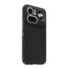 Magnetic Case For Nothing Phone 4a Pro Case For Magsafe Embossed Carbon Fiber Striped Pattern PC Hard Cover