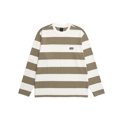 Nau Bold Stripe T-Shirt Dark Beige