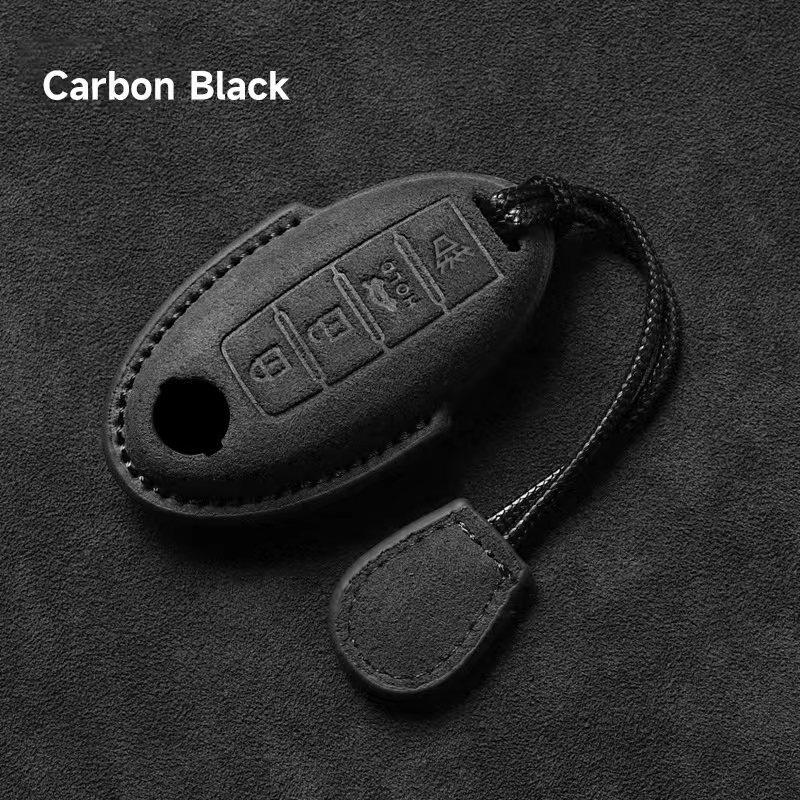 

Suede Faux Leather Car Key Case Cover For Nissan Almera Sylphy Altima Sentra Qashqai Terra Kicks X-trail Juke Livina