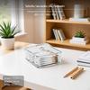 Desktop Tea Bag Storage Box, Transparent Office Container with Lid, Stackable Drawer, Capsule