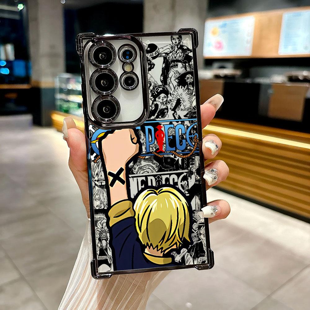 

Чехол для телефона Samsung Galaxy S26 Ultra, японский чехол-коке из манги One Piece, для Samsung S26 S25 S24 S23 S21 Ultra S20 FE S25 Plus, мягкий чехол Galaxy S20 Ultra