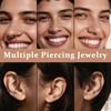 316L Surgical Stainless Steel Nose Hoops Hinged Clicker Septum Rings for Nose Cartilage Body Piercing Jewelry
