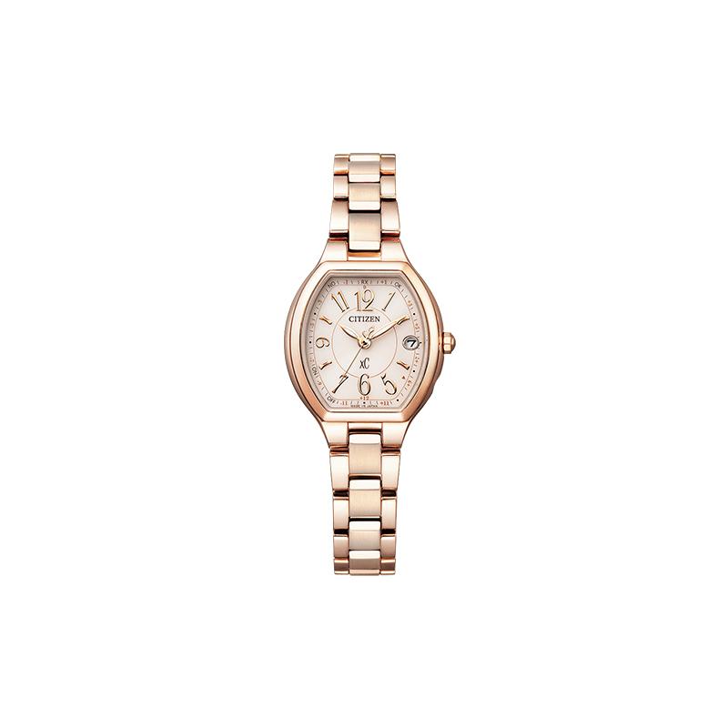 

CITIZEN XC Series Japanese and Korean Fashion Rose Gold Luxury Quartz Women s Watch Light Quartz Steel Strap Women s Watch Pink Dial ES9365-54W синій