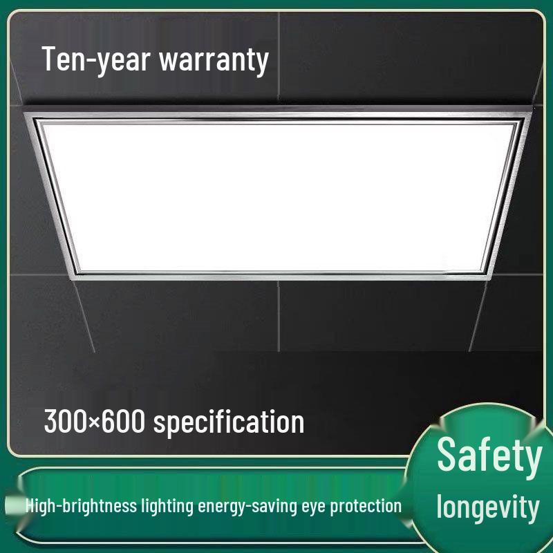 30x60 Integrated LED Ceiling Light - Kitchen & Bathroom Flat Panel 300x600
