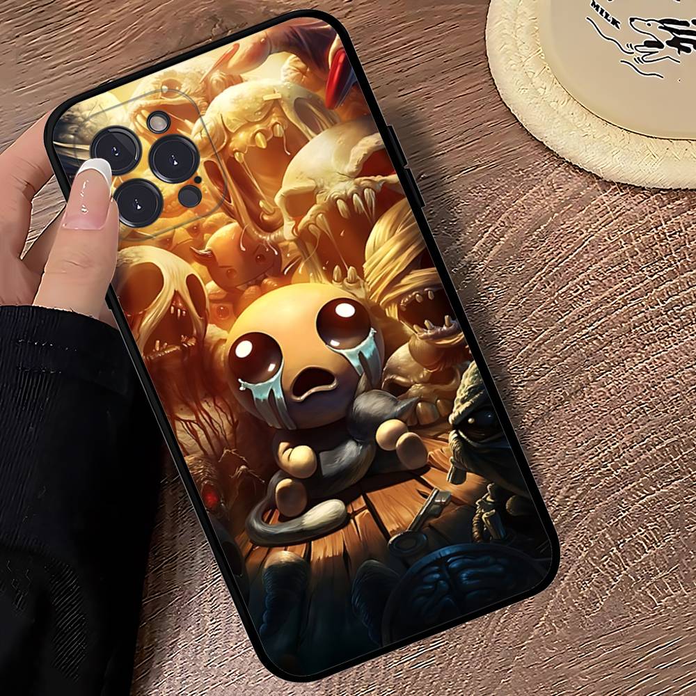 Game The Binding Of I-Isaac Black Soft Phone Case For IPhone 16 15 14 13 11 12 17 Pro Max Mini Plus