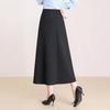 Chic Korean A-Line High-Waisted Casual Skirt for Women - Slimming, Versatile Mid-Length (Spring 2026 Collection)