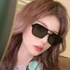 Square Large Myopia Retro Frame Sunglasses Unisex Doublebridge Outdoor Uv Protection Shades Neras Sight Eyeglasses Diopter 40