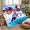 Wayne Gretzky Theme Blanket Soft Flannel Blanket Plush Throw Blanket Cozy Sofa Bed Blanket for Home Decor