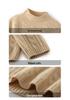 Four-Strand Thick Cable Knit High-Neck Cashmere Sweater - Slim-Fit, Soft and Smooth Women's 2025 Autumn/Winter Collection.