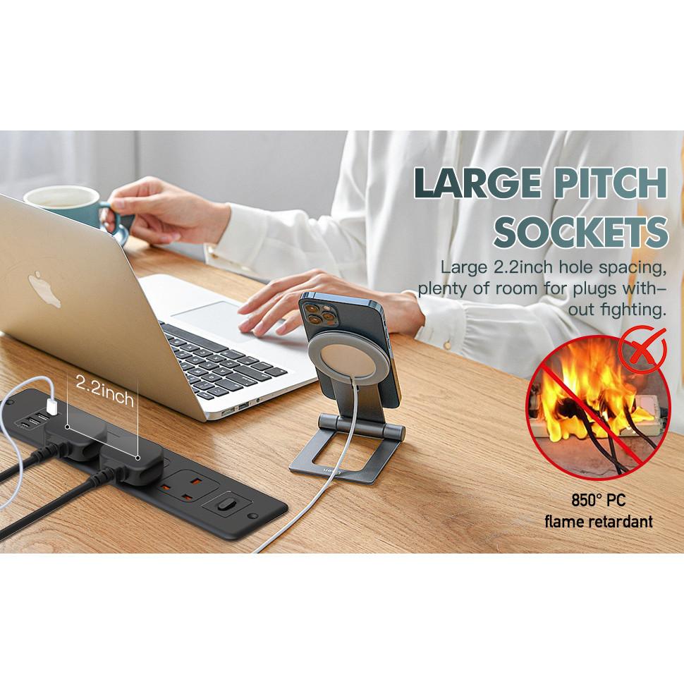 Electric Hidden Outlets Household Appliances Concealed Socket Plug Built-in Desktop Socket AC110 250V Extension Power Strip