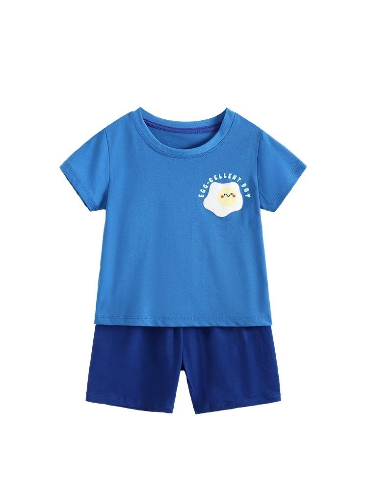 Boys  Stylish Summer Toddler Two-Piece Home Suit Set 130cm