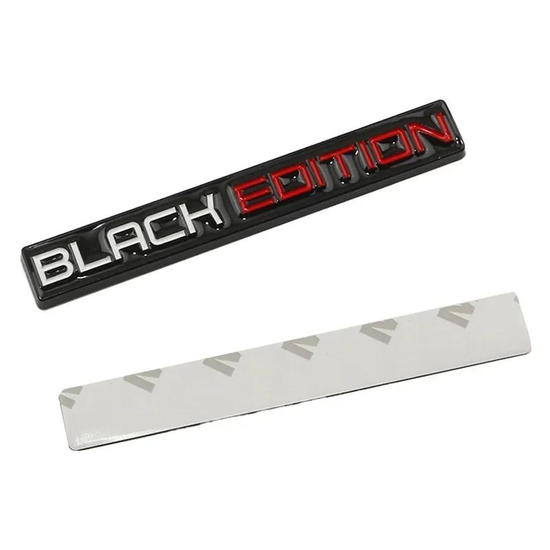 3D Metal BLACK EDITION Rear Trunk Fender Badge Emblem Decals Sticker For Toyota Honda Nissan Lexus Volvo Cadillac BMW Audi