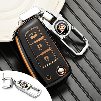 Metal Keychain Zinc Alloy Keyring Accessories for Escalade CTS DTS STS XTS ATS BLS SLS Deville CT5 CT6 XT5 XT6