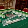 Suporte de Mahjong Acrílico Transparente com Empurrador Magnético Destacável Suporte de Peças de Mahjong Americano Régua Empurradora Acessórios de Mahjong