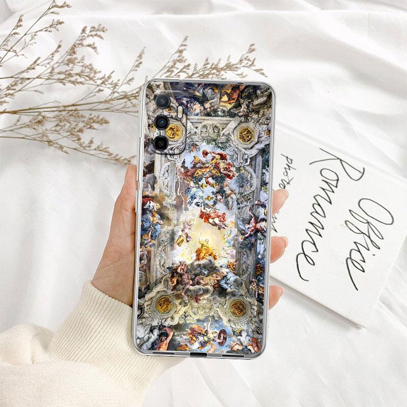 IK31 Fresco Adam Sculpture Angel Case for LG K22 K30 K40 K40S K41 K42 K50 K50S K51 K51S K52 K61 K62 K71 K92 Q60 Q61 V40 V50 V60