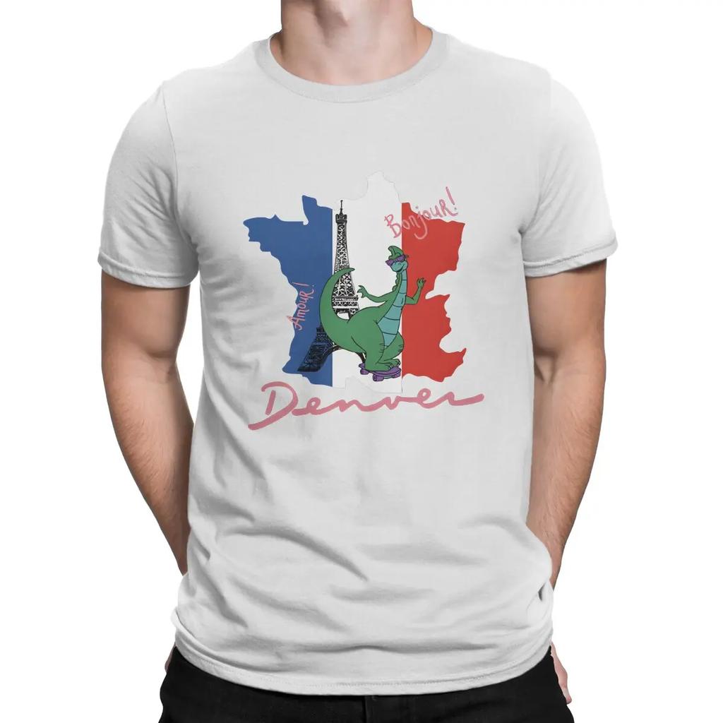 Men T-Shirts In France Awesome 100% Cotton Tee Shirt Short Sleeve Denver T Shirt Crewneck Clothing Gift Idea