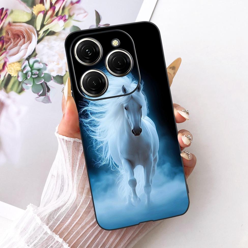 Case For Tecno Spark 20 Pro Cover KJ6 Cute Cat Fashion Butterfly Painted Casing For Techno Spark 20 Pro Bumper