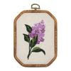 Octagonal Embroidery Hoop Kit-DIY Lu & Su Style Floral Patterns with European Designs Complete Needlework Set for Beginners