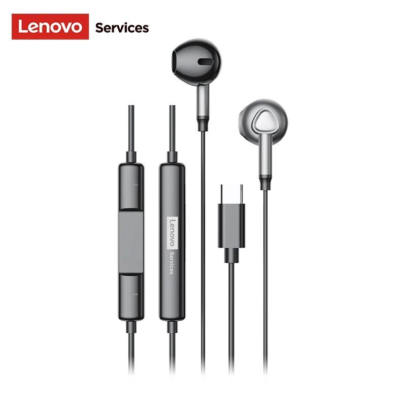 NEW Lenovo Y101 PRO Wired Earphones Gaming Wired Earphone 3.5mm Type C HiFi Bass Stereo E-sports Earbuds Subwoofer HD Sound Headset