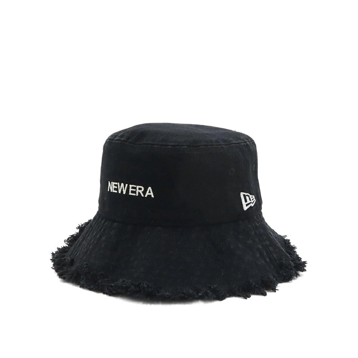 

New Era Kids Bucket Cotton KIDS BUCKET CUT OFF BLK Hat, Cut-Off, Black, L/XL,