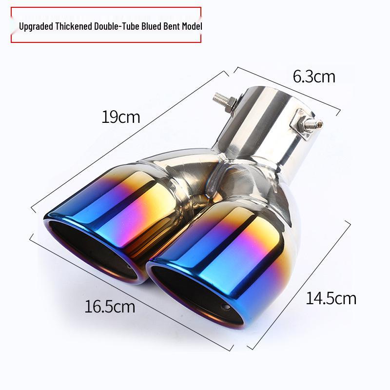 Universal Stainless Steel Tailpipe Muffler Tip Decoration